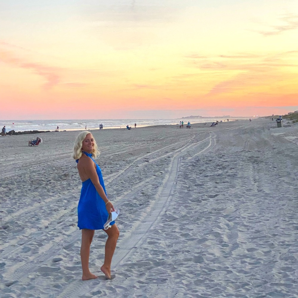 Zara blue dress